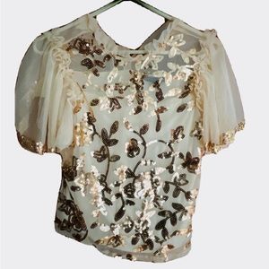 Marc New York bling blouse